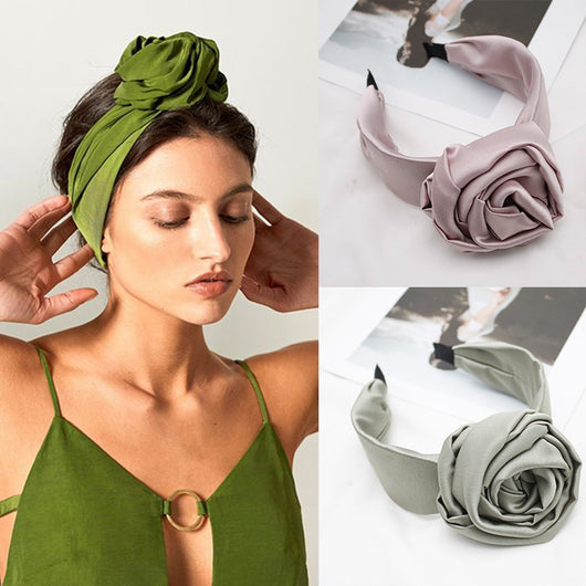 Diadema de Satén con Pasador - Accesorios para el Cabello