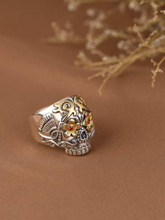 Anillo de Plata S925 Vintage Ajustable para Hombre - Image 10