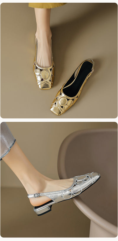 Sandalias Elegantes de Verano con Punta Cuadrada y Tacón Bajo - Image 12