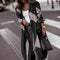 Gabardina Casual para Mujer - Abrigo Tipo Trench de Largo Medio