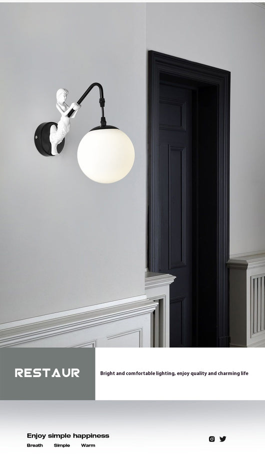 Lámpara de Pared Retro Europea para Dormitorio y Pasillo - Image 16