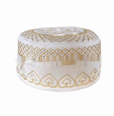 Gorro Islámico Bordado para Hombre - Diseño a Rayas Elegante - Image 8