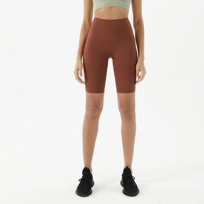 Pantalones Yoga Cintura Alta Levanta Glúteos Shorts Ajustados Cinco Puntos - Image 9