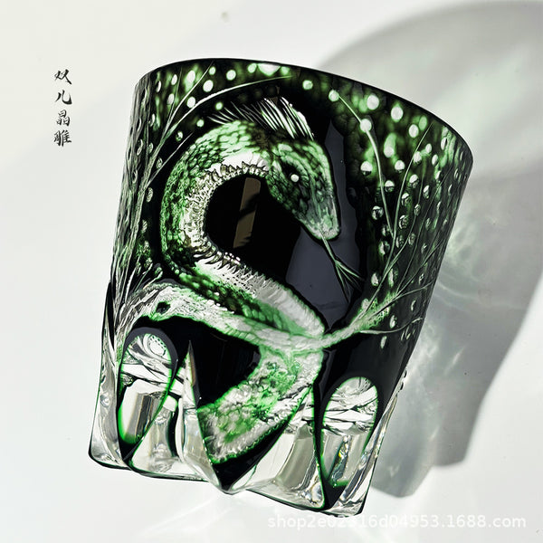 Vaso de Whiskey de Cristal Tallado a Mano - Copa de Vino Premium - Image 6