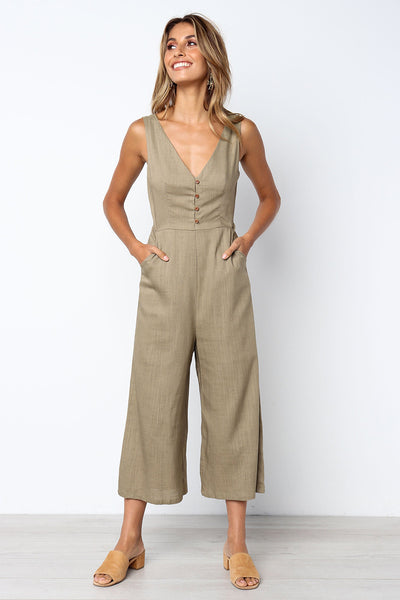 Jumpsuit Elegante para Mujer con Bolsillos, Cierre y Espalda Descubierta - Image 14