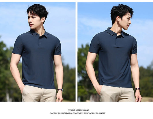 Polo Deportivo Hombre Ice Silk Elástico sin Costuras - Image 23