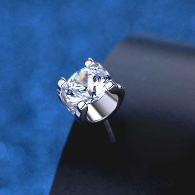 Aretes de Diamante Moissanita con Cabeza de Toro Elegante y Minimalista - Image 5