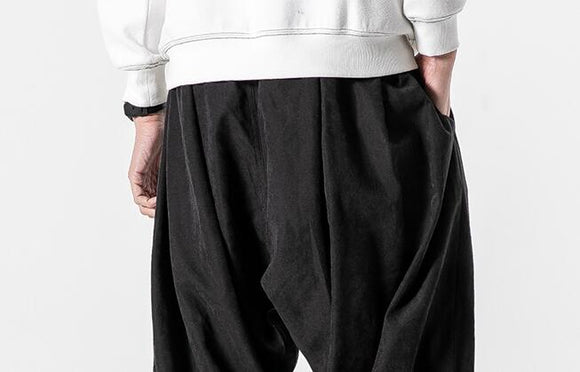 Pantalón Linterna Talla Grande con Cordón y Pierna Ajustable