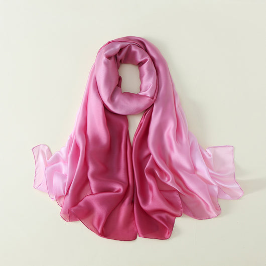 Pañuelo de Seda con Degradado de Colores para Mujer - Image 10