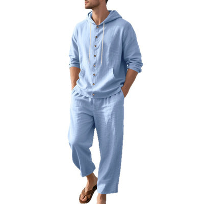 Conjunto Casual de Sudadera con Capucha y Pantalón para Hombre - Image 5