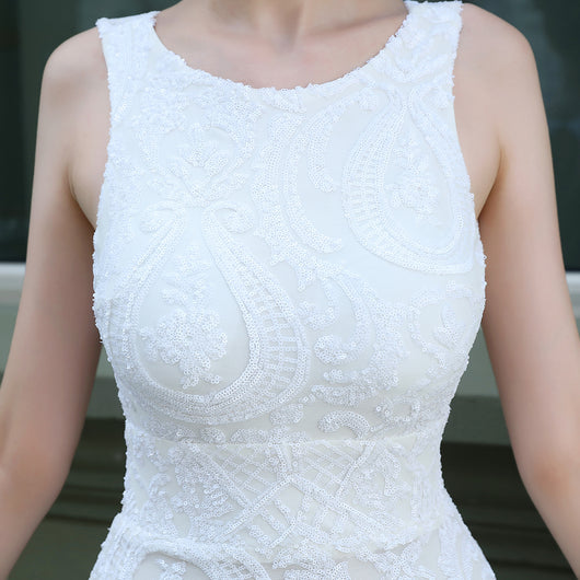 Vestido Largo de Lentejuelas con Cola Sirena para Eventos y Gala - Image 17