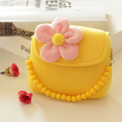 Bolsa Infantil de Flores con Cadena de Perlas - Estilo Princesa - Image 12