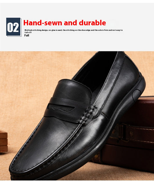 Zapatos de Cuero para Hombre Otoño Suela Blanda y Cómoda - Image 10