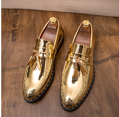 Zapatos de Cuero Puntiagudos Estilo Coreano para Hombre - Image 7
