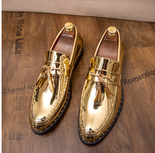 Zapatos de Cuero Puntiagudos Estilo Coreano para Hombre - Image 7