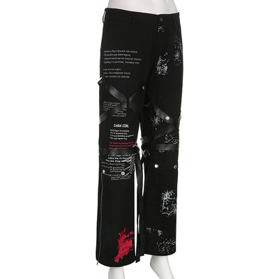Pantalones Casuales Estampado Oscuro Street Spice - Image 12