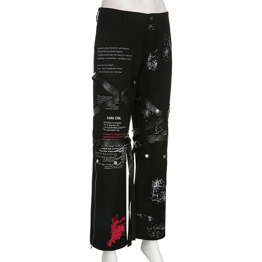 Pantalones Casuales Estampado Oscuro Street Spice - Image 12