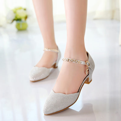 Sandalias Princesa de Tacón Alto con Punta Afilada para Niñas - Colección Otoño - Image 5