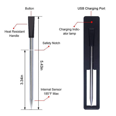 Termómetro Bluetooth para Parrilla con Sonda Inalámbrica - Image 12