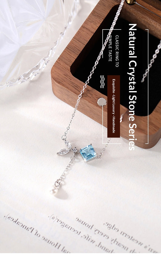 Collar de Topacio Natural con Plata de Ley - Image 16
