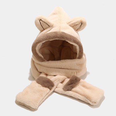 Gorro de Protección Felino con Orejas de Felpa Gruesa - Image 8