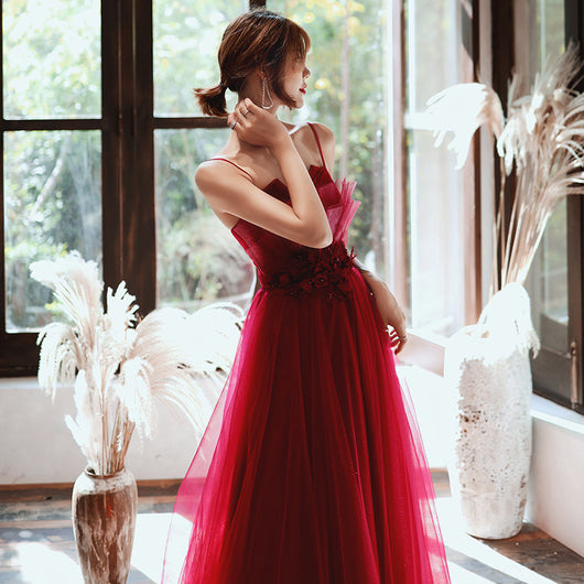Vestido de Noche con Tirantes Ajustables para Compromisos - Image 4