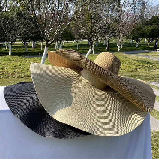 Sombrero de Playa Plegable Extragrande con Protección Solar - Image 10
