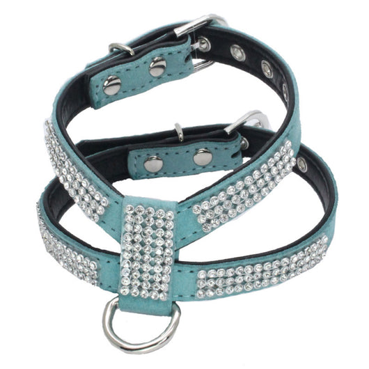 Arnés en K con Strass para Perros Pequeños - Correa de Sujeción Manual - Image 8