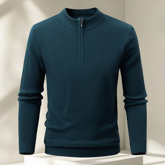 Suéter Pullover Tejido con Cierre Medio para Hombre - Image 14