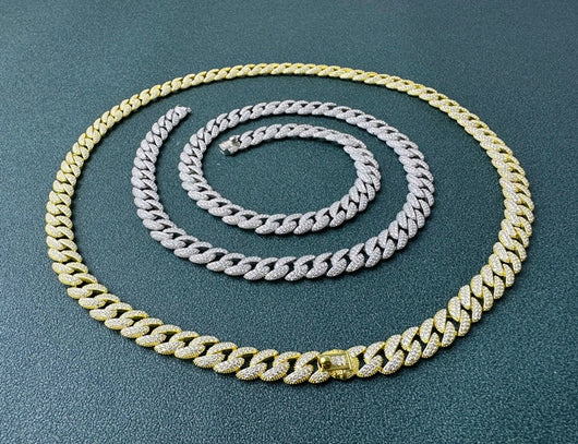 Cadena Cubana de Diamantes Completos Estilo Europeo y Americano - Image 6