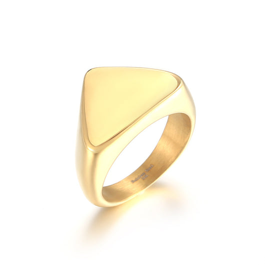 Anillo de Acero Inoxidable Triángulo para Hombre - Image 4