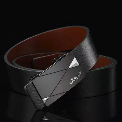 Cinturón de Cuero para Hombre con Hebilla Automática sin Agujeros - Image 7