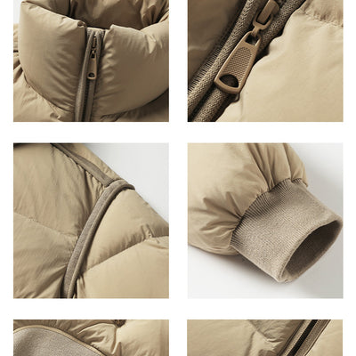 Abrigo de Invierno con Cuello Mao Grueso y Elegante - Image 6