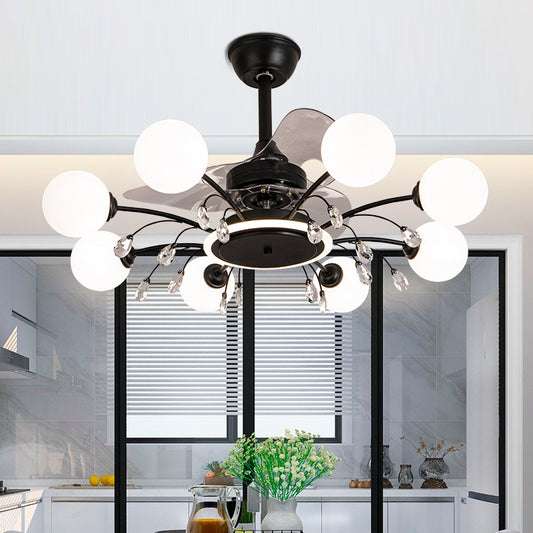 Lámpara Chandelier Ventilador de Techo Moderno para Sala