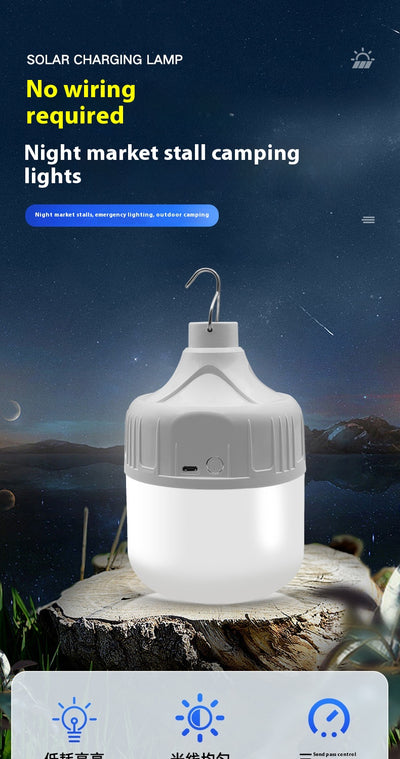 Lámpara LED Recargable para Campamento y Mercado Nocturno - Image 15
