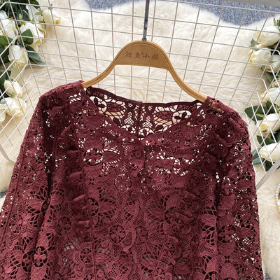 Blusa de Encaje Calado para Mujer - Image 18