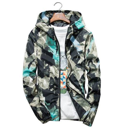 Chaqueta Deportiva Camuflaje para Hombre - Estilo Casual Moderno