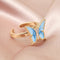 Blue Butterfly Adjustable Opening