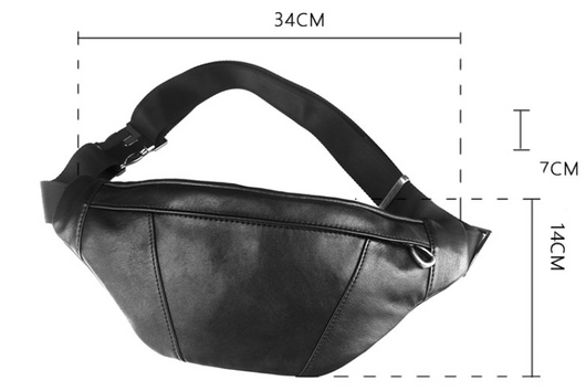 Bolsa Pecho Cuero Oveja para Hombre - Deportiva y Casual - Image 6