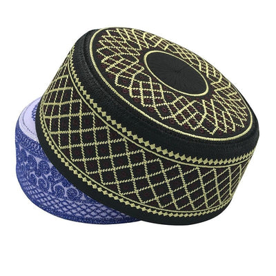 Gorra Islámica de Algodón con Bordado - Kufi Árabe para Oración - Image 12