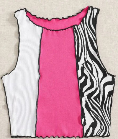Chaleco Tejido Colorblock con Rayas Laterales para Mujer - Image 19