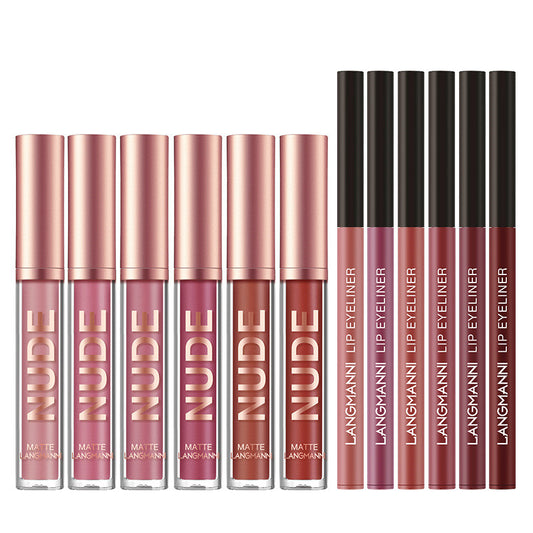 Set de 12 Piezas: 6 Labiales Mate + 6 Delineadores Waterproof de Larga Duración - Image 2