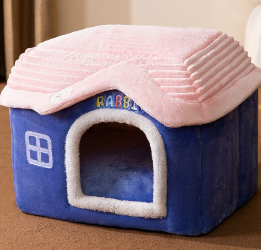 Casa Plegable para Perros y Gatos - Cama Térmica Desmontable Tipo Villa - Image 24