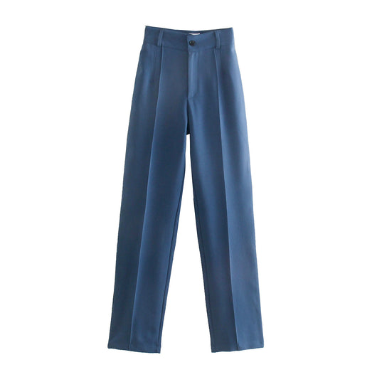Pantalón Casual de Cintura Alta Ajustado en Colores Lisos - Image 32