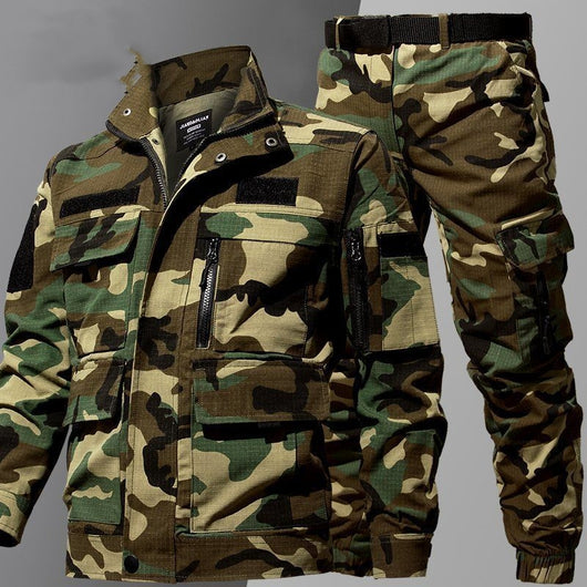 Traje de Trabajo Camuflaje Hombre Otoño Invierno - Camisa Resistente al Desgarro y Overol Deportivo - Image 7