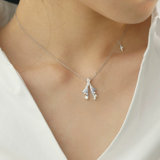 Collar de Plata Esterlina Pluma de Hada - Lujo Ligero para Mujer - Image 11