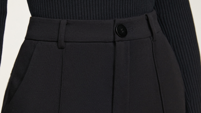 Pantalones Casuales de Cintura Alta con Abertura Lateral - Image 11