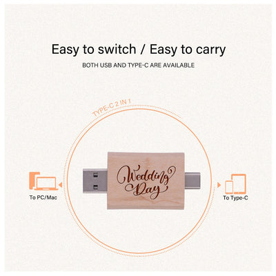 Caja de Almacenamiento Maple con Pendrive 2 en 1 USB Tipo-C - Image 17