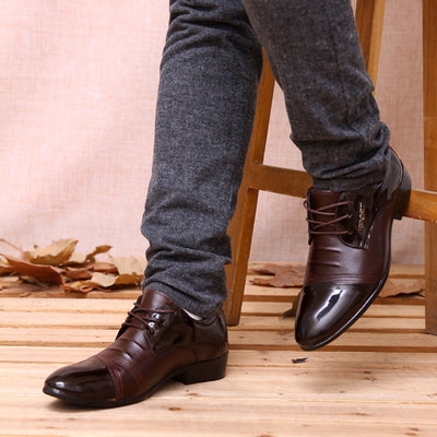 Zapatos de Cuero Puntiagudos Casuales para Hombre - Image 11