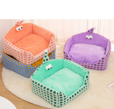 Nido Triangular Desmontable para Mascotas - Cama Térmica Acolchada para Gatos y Perros - Image 5